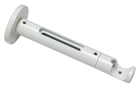 GARDINIA Spezialträger zur Wandmontage von Flächenvorhangschienen und Gardinenstangen, Inkl. Befestigungsmaterial, Metall, We