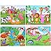 Tepsmigo Puzzles for Kids Ages 4-8, 4 Pack Wooden Jigsaw Puzzles 60 Pieces Preschool Educational Learning Toys Set for Boys Girls