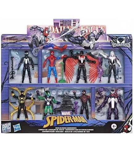 Amazon.com: Spider-Man Marvel Vs Venom Battle Packs, 6-Inch-Scale