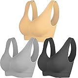 Cabales Womens Sports Bras, Yoga Comfort Seamless