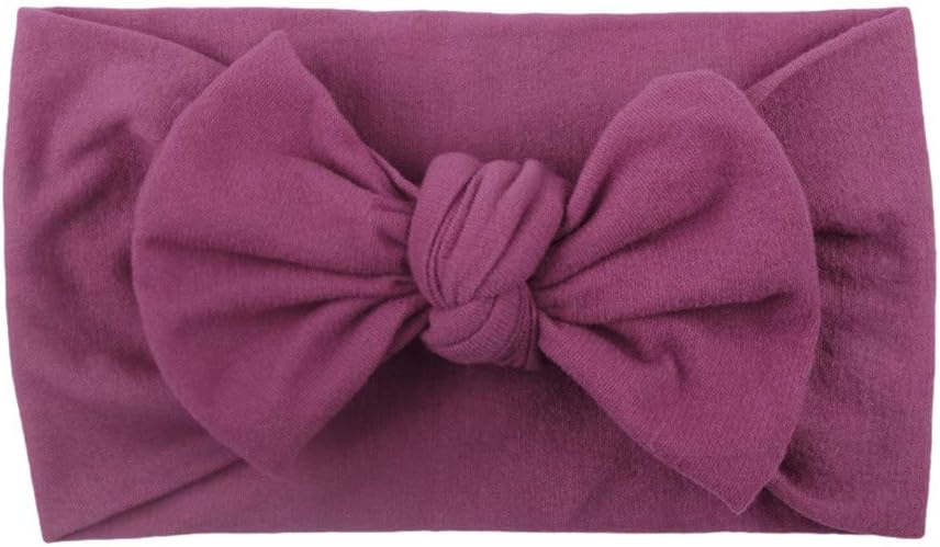 EKIMI Baby Girl Headbands and Bows - Classic Head Wrap Stretchy Hair Bands Hair Accessories - Newborn Infant Toddler Hairbands Photographic Accessories Children Headwear 1Pc