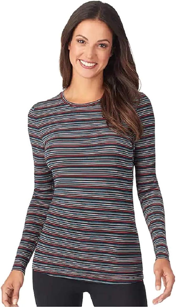 Cuddl Duds Womens Softwear with Stretch Long Sleeve Crew