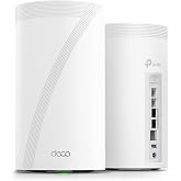 TP-Link Deco 7 Elite BE95 BE33000 Quad-Band WiFi 7 Whole Home Mesh System | 16 Stream, Up to 7800 Sq Ft, 2x 10G + 2x 2.5G Ports, VPN, AI Driven, Replaces Router &amp; Extender (2-pack)