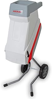 IKRA Elektro Gartenhäcksler Messerhäcksler IMH 2500 inkl Fangsack 45l 2.500W langlebige Wendemesser