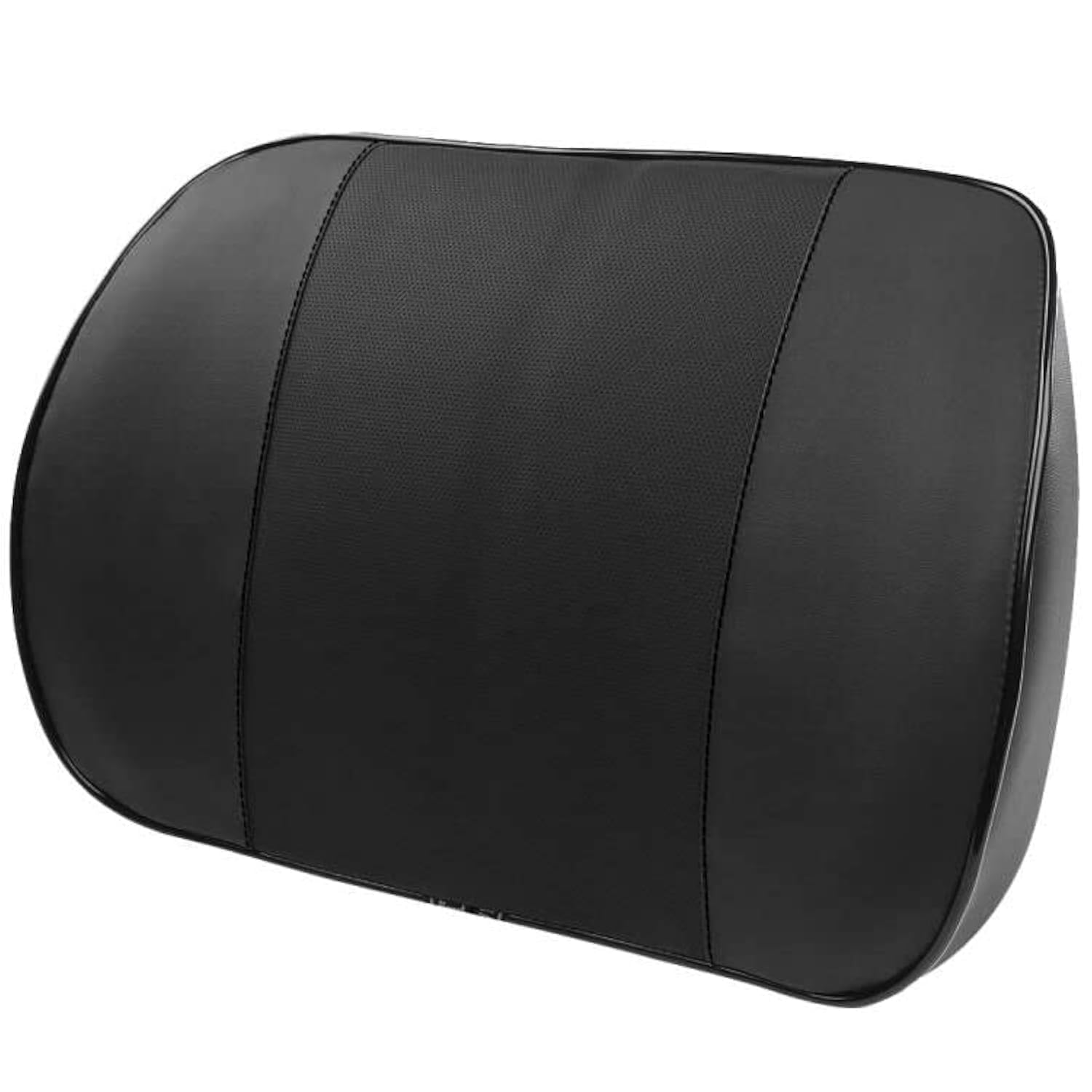 HUARXUNEG Comfortable lumbar support pillow with ergonomic design and memory foam, back support for back pain relief, suitable for office chairs, car seats, reclining chairs, etc. (black)