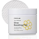 C’NEW LAB Real Propolis Glow Boosting Pad (70 pads) | Deep Nourishing Facial Pads for Radiant Skin | Triple Propolis Extract, PHA, Honey Complex, Korean Skin Care