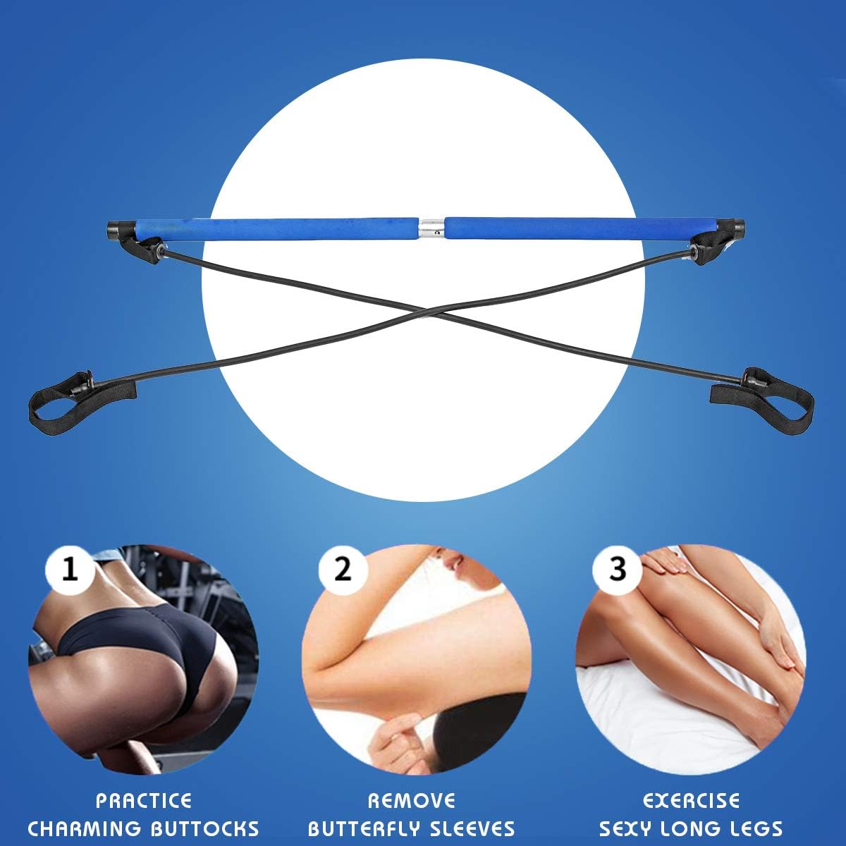 étirement Torsion Lexercice Musculation Barre dexercice de Yoga avec Boucle de Pied pour Fitness