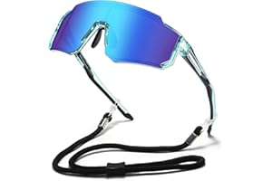 DUCO Polarized Kids Sunglasses Boys Girls Youth Baseball Sports Glasses UV400 Protection Cycling Shades with Strap DK310