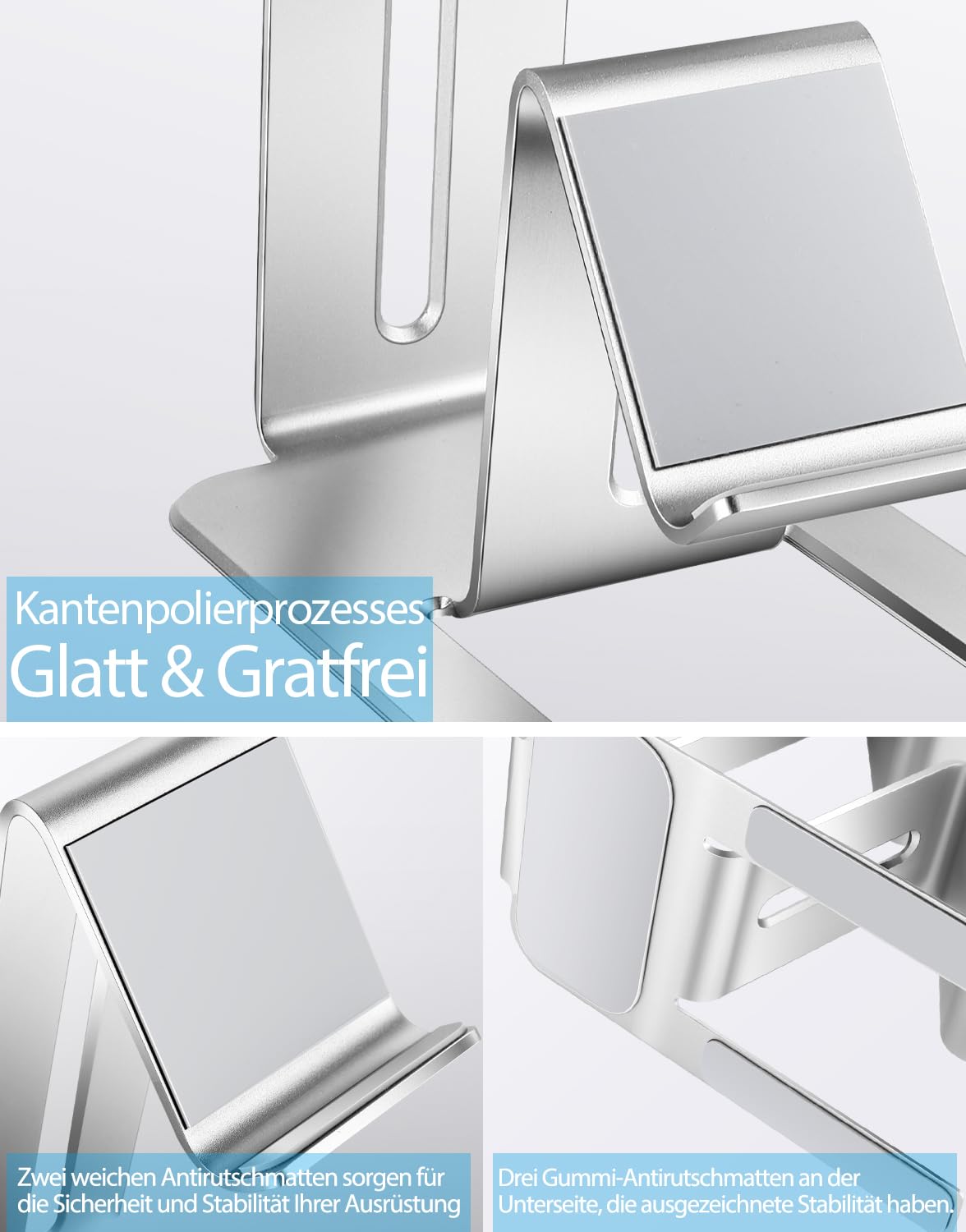 BYZANDQI Game Controller Halter, Universale Controller Halterung Aluminium Controller Ständer für PS5, PS4, Xbox One, Xbox Series X S, Switch Pro Gaming Zubehör 4