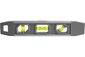 Johnson Level & Tool 1405-0900 Magnetic Aluminum Torpedo Level, 9", Black, 1 Level