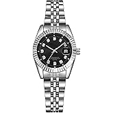 Women Watch Classic Silver Stainless Steel Waterproof Quartz Analog Watch Fashion Ladies Wrist Watches