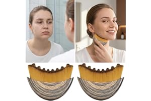 2 Pack Lymphatic Contour Face Brush for Sculpting, Anti Puffiness Face Brush for Lifting, Detox, Skin Glow and Better Absorpt