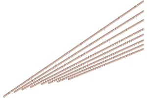 MECCANIXITY 12Pcs Copper Brazing Rods, Phosphor Solder, Low Temperature Welding Stick 3/64"x10" for Repair HVAC Refrigerator