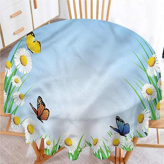 Tablecloth Butterfly Water Resistant Spill Proof