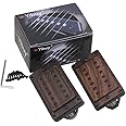 Yibuy 50/52mm Rose Wood Electric Guitar Humbucker Pickups & Black Screws & Wrench Set of 2