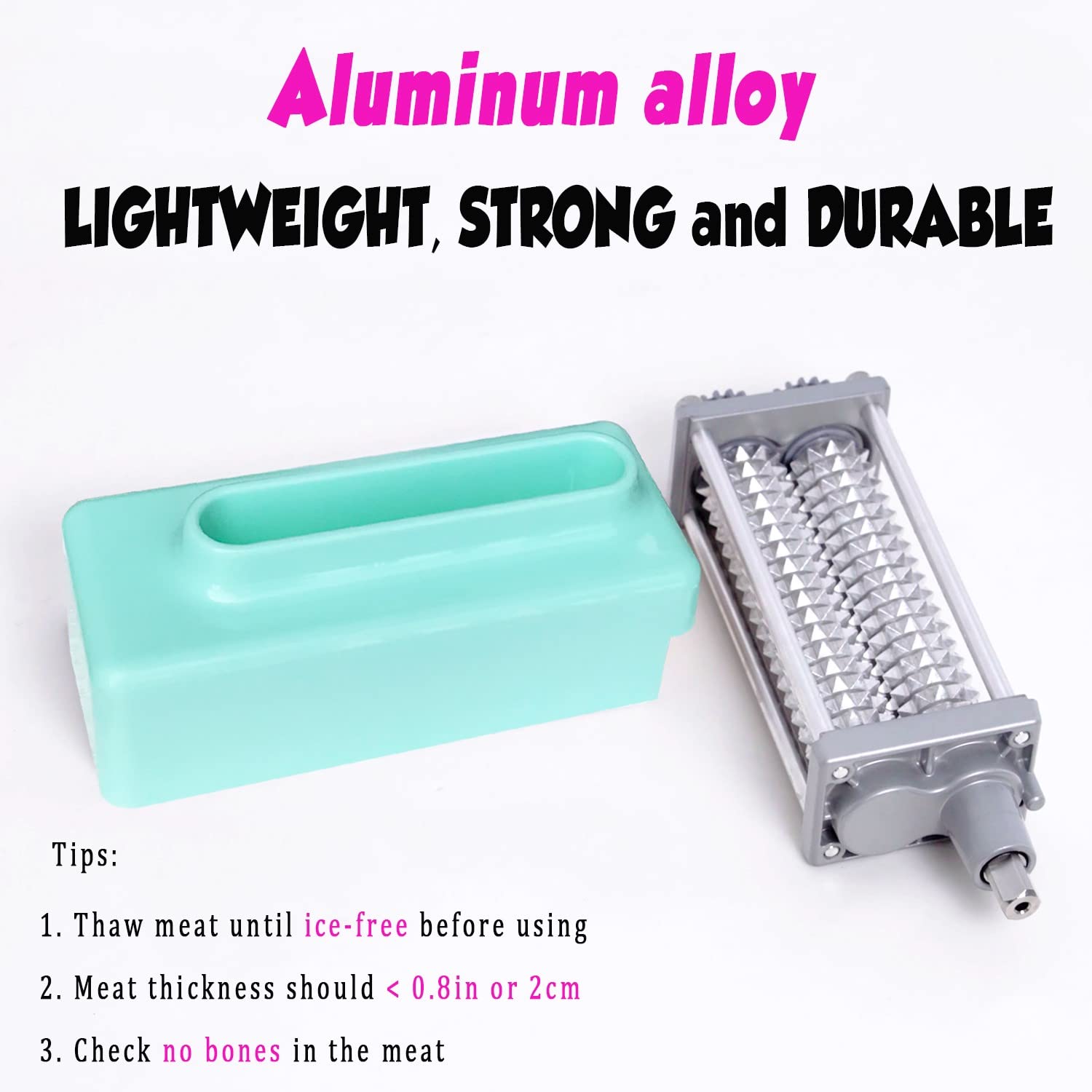 [Upgrade] Meat Tenderizer for All KitchenAid Household Stand Mixers- Mixers Accesssories Attachment [Blue]