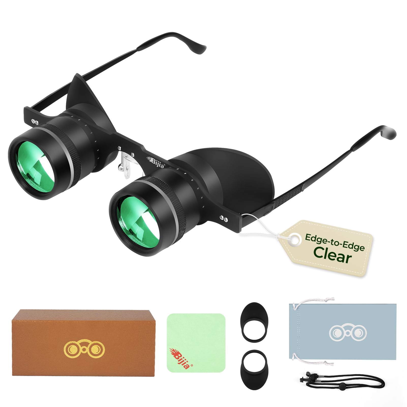 BIJIA 3X Wearable Opera Glasses for Theater, Opera & Concerts