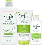 Simple Kind to Skin Care Bundle Purifying Cleansing Lotion Moisturiser Face Wash view 1