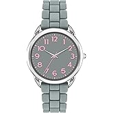 Asan Ge Analog Watch for Women Large Numerals Face Easy Time Reading Silicone Strap Casual Watch Water Resistant 100 feet