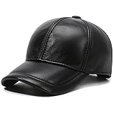 LUTICELI Men Women Lambskin Leather Baseball Cap for Outdoor Travel