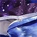 Ammybeddings 4 PCs Cool Starry Sky Comforter Cover Set Twin Size 3D Charming Galaxy Bedding For Kids 1 Blue Duvet Cover 2 Pillow Shams and 1 Flat Sheet Soft Stylish Home Decor Duvet Cover Set