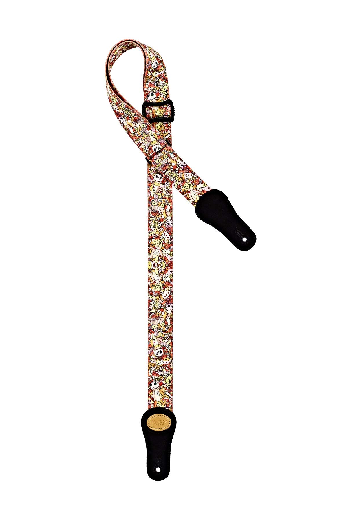 ORTEGA Nylon-Ukulele Strap with Suede - 37mm Voodoo Puppet (KNS-VP-U)