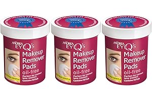 Andrea Eye Q'S 65 Count Oil Free White (3 Pack)