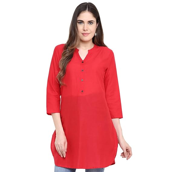 Red colour short kurti Clearance