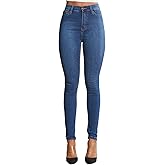 Vibrant Women’s Denim Skinny Jeans – High Waisted Signature Tinted Vintage Wash Super Stretch Casual Slim Fit Pants