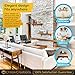 CHOOK – L Shape Shelf Brackets, Heavy Duty, Modern, Decorative | Fit 7 to 12 Inch Shelves | 4 Pack with Screws and Anchors | Semi Industrial Design | for Home or Workplace | Steel Metal black