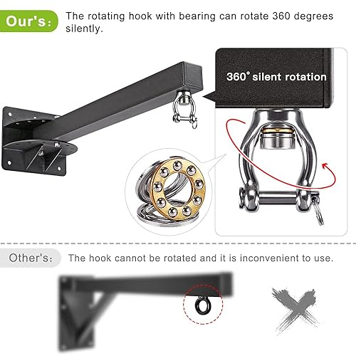 SELEWARE Heavy Bag Wall Mount Heavy Duty Heavy Bag Hanger Punching