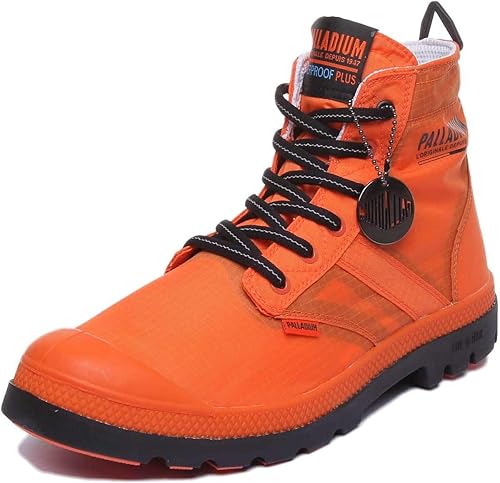 orange palladium boots