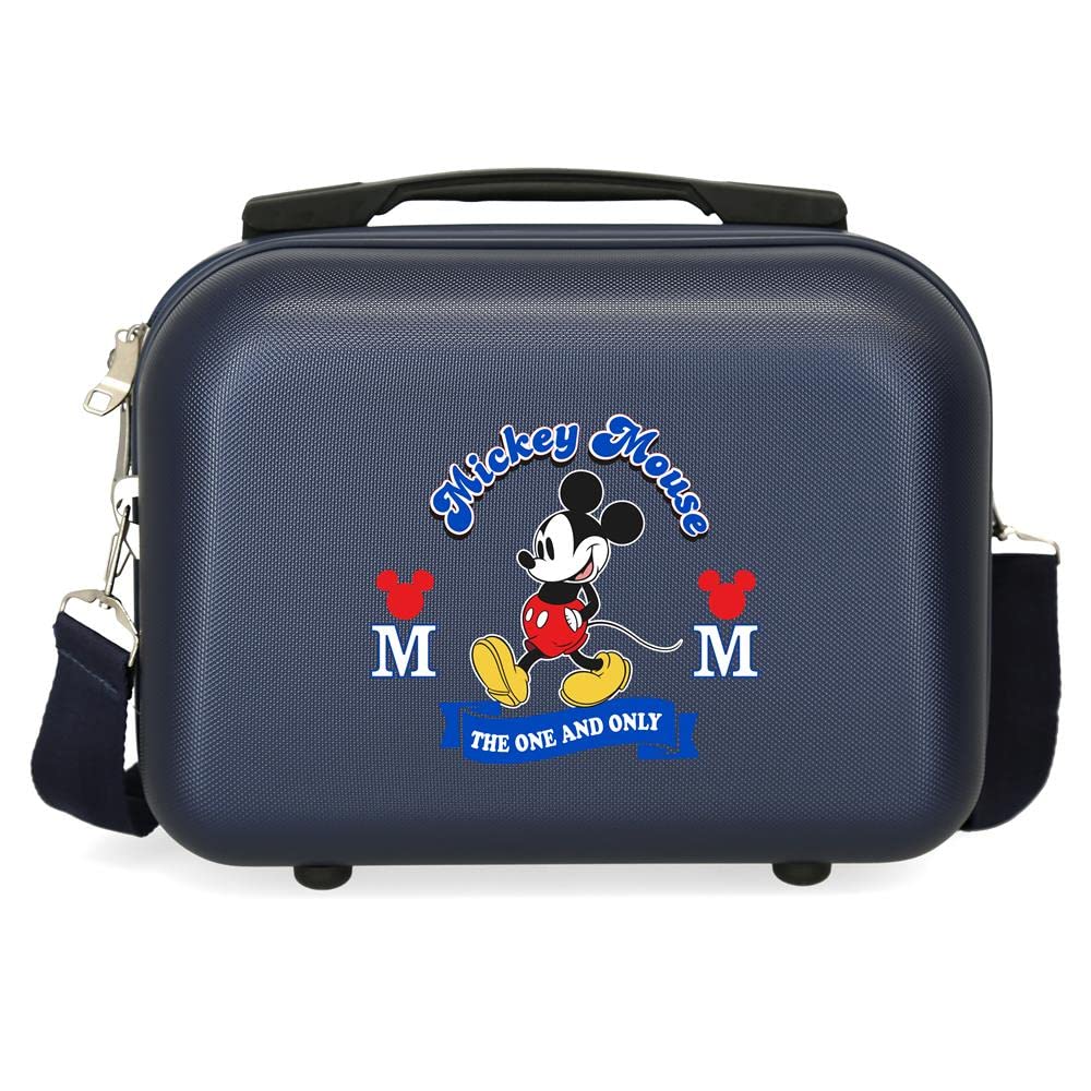 Disney Have a Good Day Mickey Blue ABS Adaptable Beauty Case, 29x21x15 cms