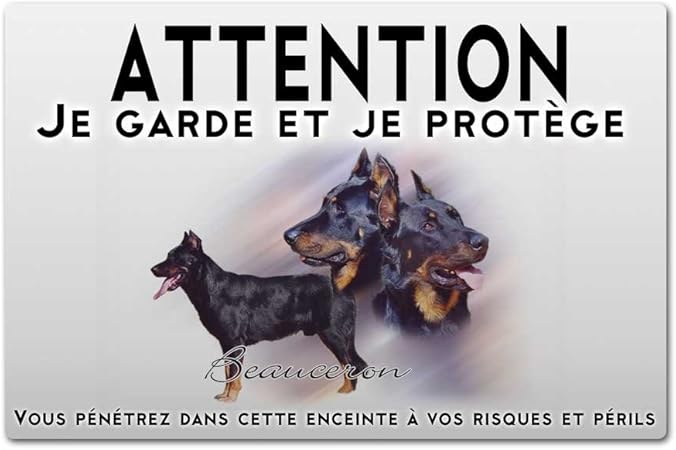 Pets Easy Panneau Attention Au Chien Berger De Beauce