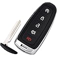 HelloAuto Key Fob for Ford Flex Explorer Escape 2013-2017, Keyfob Replacement for Edge Focus Taurus, for Lincoln MKS MKT MKX Key Fob Shell Case Cover ( Just a Empty Key fob) FCC ID：M3N5WY8609