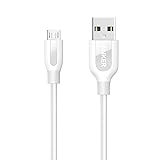 Anker PowerLine+ Micro USBケーブル【2重編込の高耐久ナイロン素材 / フェルト製ポーチ】急速充電 高速データ通信対応 Galaxy Xperia Android各種 その他USB機器対応 (0.9m ホワイト)