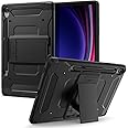 Spigen for Galaxy Tab S9 Case (2023), Tough Armor Pro Protective Hard Shell with Kickstand and S Pen Holder, 11 inch, Black