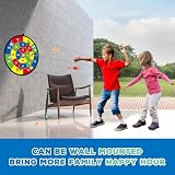 FHNSEL Kids Dart Board Set Double Sided with Bracket 12 Sticky Balls 6 Darts view 7