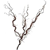 CONGZHANHH 1Pcs 63in Wall Hanging Artificial Plants Tree Trunk Fake Cherry Tree Branches Rattan Liana Cane Vine for Wedding Outdoor Garden Home Living Room Christmas Decoration