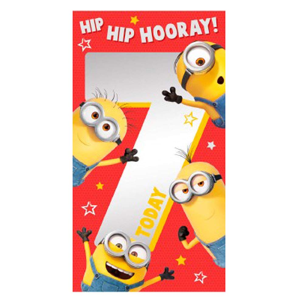 Despicable Me 2 Age 7 Birthday Card