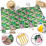 Xtralix Sand Blanket for Beach-Large Portable Festival Blanket-Great Outdoor Picnic Mat for Camping-Lightweight Pocket Sand Free Blanket with Anchors and Pockets-Portable Picnic Blanket