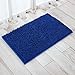 Vdomus Bathroom Rug - Shower Mat Non Slip & Absorbent Quick Drying Bath Mat - Easy to Clean Large Size Bath Rugs for Bathroom - Washable Microfiber Bath Mat - Soft Shaggy Shower Mat - Dark Blue
