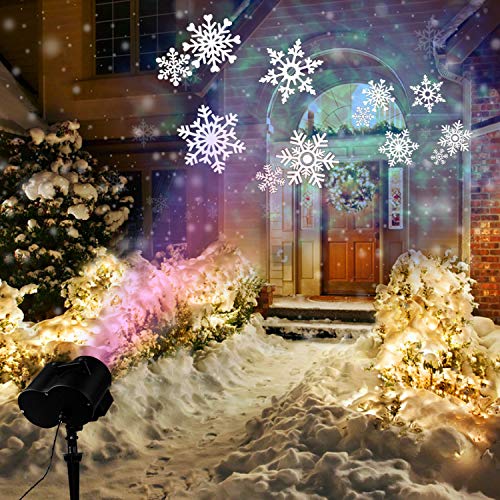 TWFRIC 2 in 1 Projector Light for Hoilday, 12 Slide Patterns Projector Lights Remote Control Colorful Light Flowing Water Ripple Effects for Xmas Birthday Valentine's Day Parties Outdoor Indoor Use - Thumbnail 2