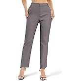 Urban CoCo Women's Elastic Waisted Work Pants Business Casual Office Pants Trousers with Pockets