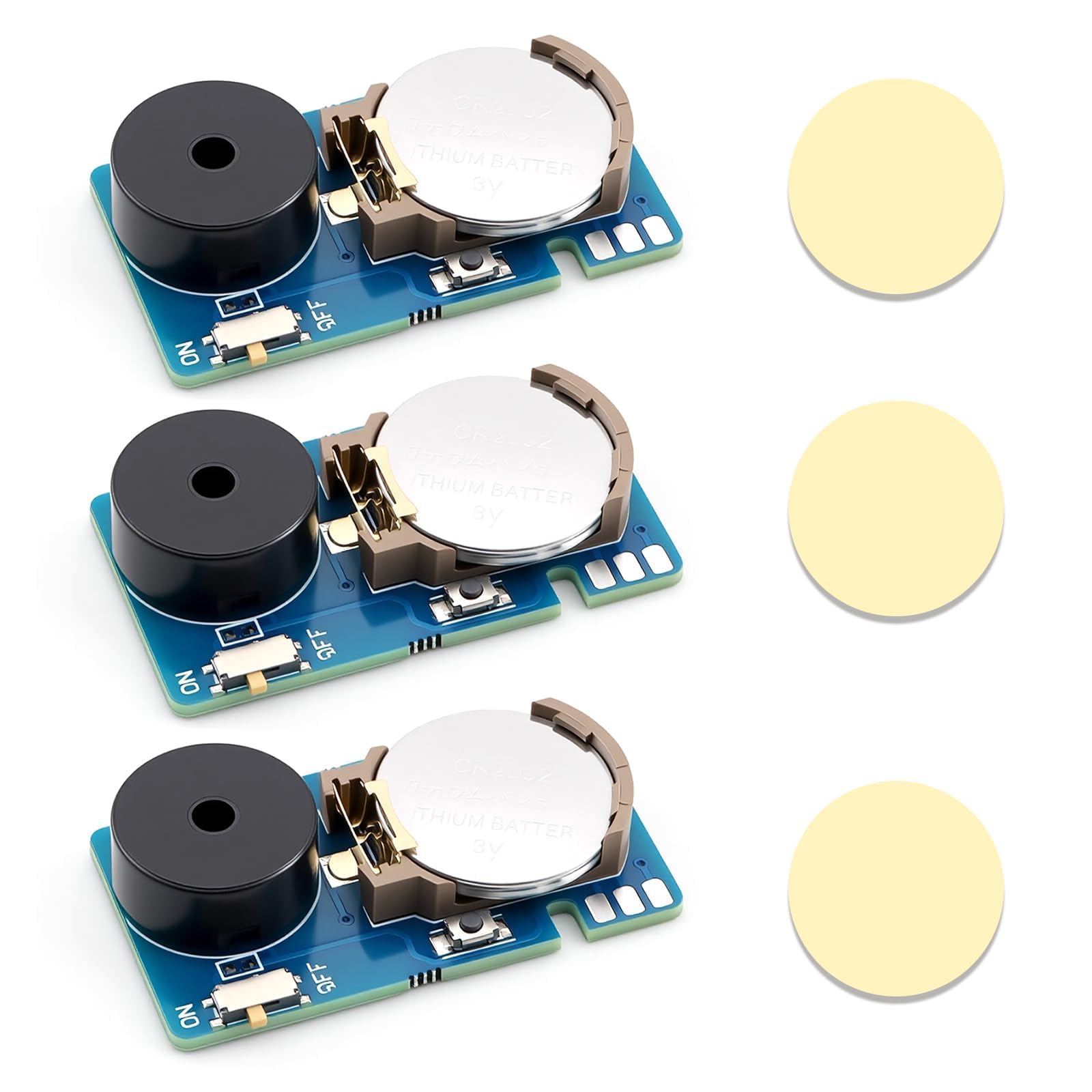 3Pcs Prank Device, Cricket Noise Maker Prank Devices, Hidden Noise Maker with 16 Random Sounds, Compact Annoying Noise Maker for Pranks for Adults at Home Office or Party Use