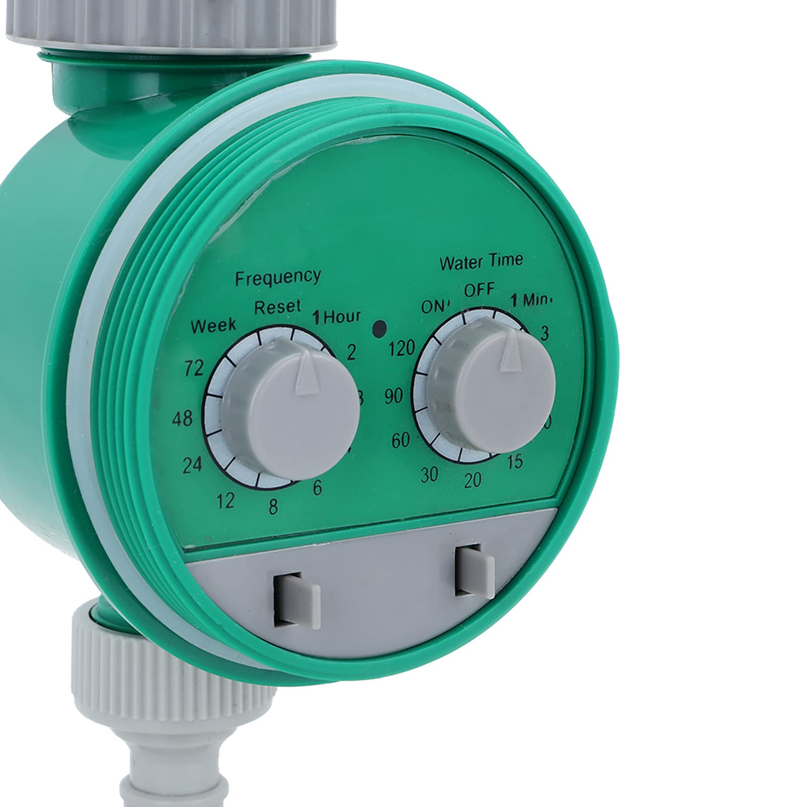 Lwuey Water Timer, Programmable Irrigation Controller For Taps Drip Sprinkler Garden Hose Pipe Scheduler Automatic Watering Computer With Dual Timers Saving Weatherproof No Pressure Required