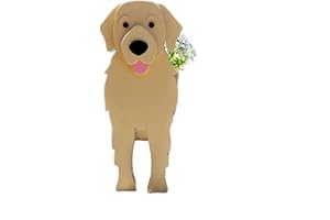 Bamboo's Grocery LoKii Golden Retriever Dog Planter, Cute Dog Plant Pot, Animal Shape Plant Containers, for Outdoor Indoor and Garden Decoration Plants