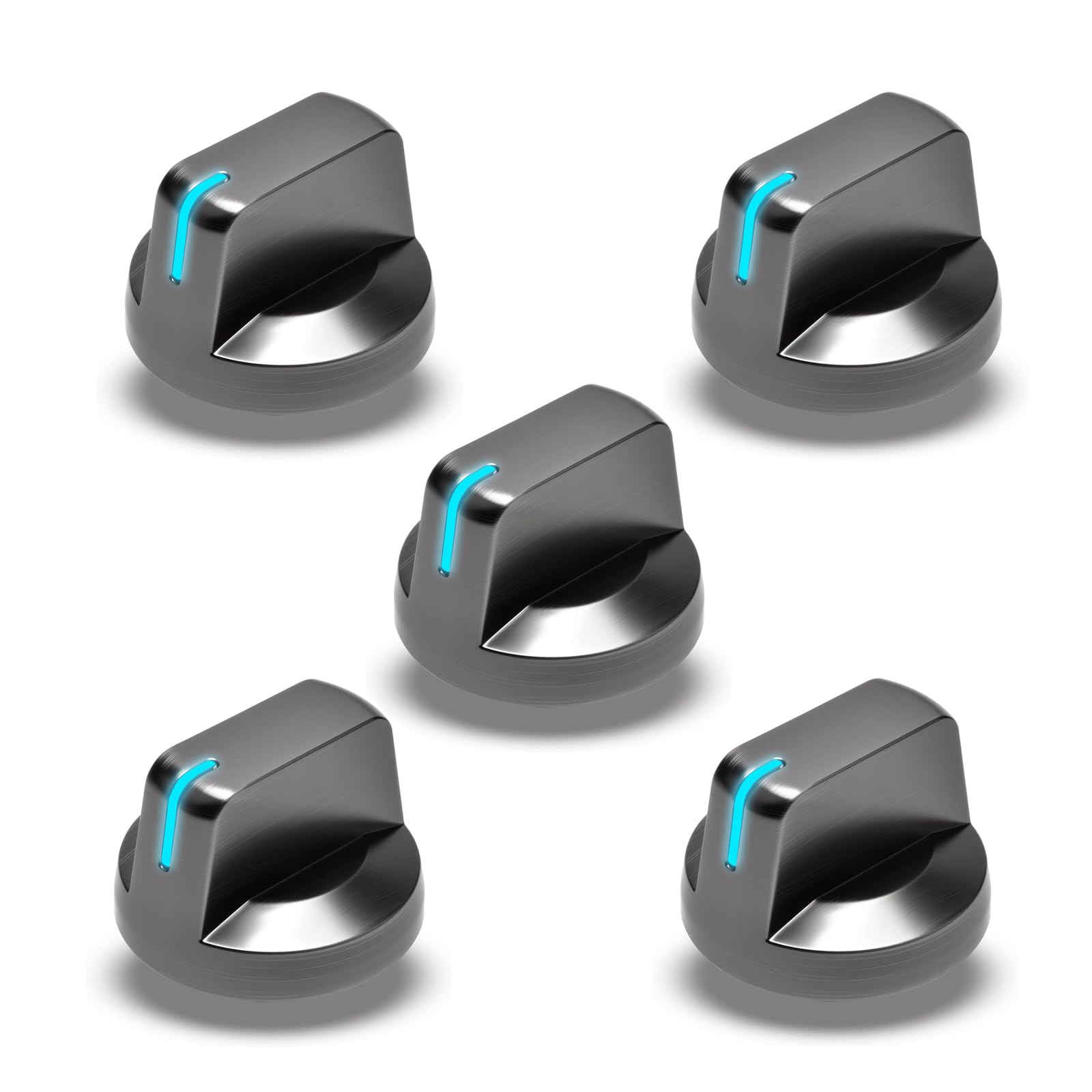 Photo 1 of ?5 Pcs? DG94-01480A for Samsung Stove Knob Replacement Parts, Compatible with Samsung Smart Electric Cooktop Burner NZ36K6430RG/AA-00,NZ30K6330RG/AA-00,NZ30K6330RS/AA-00,NZ36K6430RS/AA-00