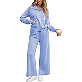 LCRRRN Women's 2 Piece Sweatsuit Outfits 2025 Fall Casual Tracksuit Sweat Lounge Sets