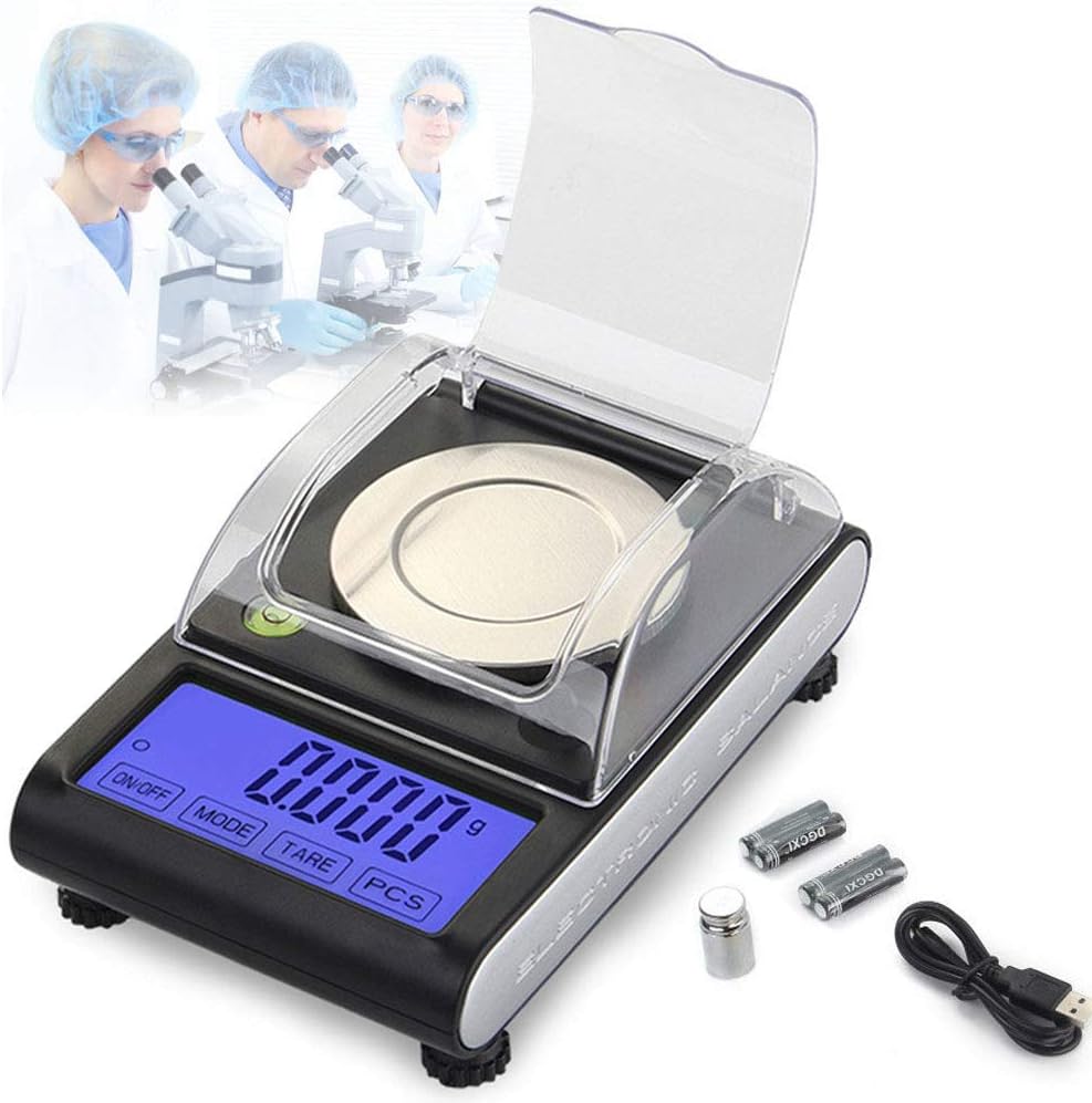 Digital Milligram Scale, 50g/0.001ghigh Precision Lab Scale Digital Analytical Electronic